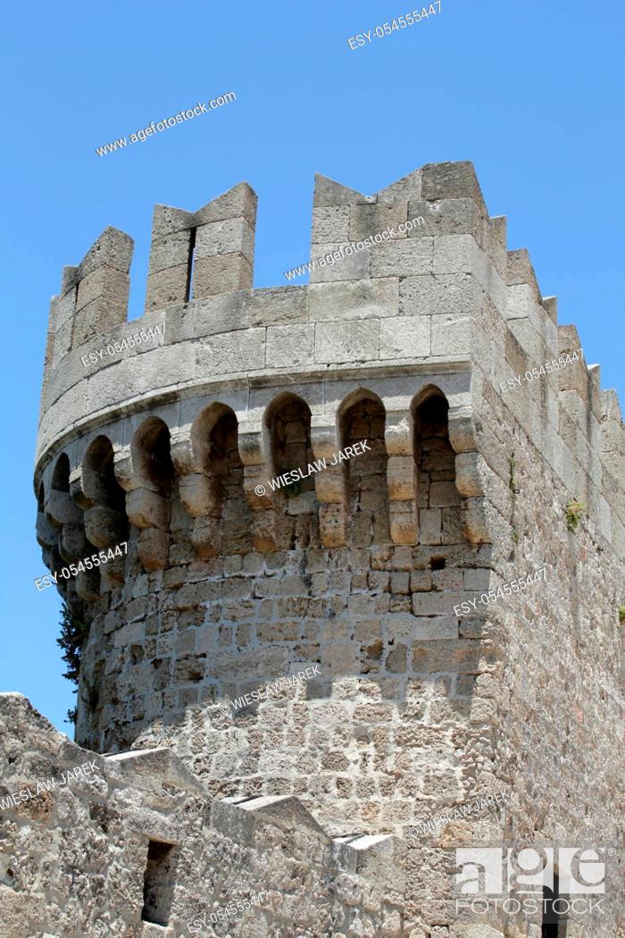 Stock Photo: The Palace of the Grand Master of the Knights of Rhodes.
