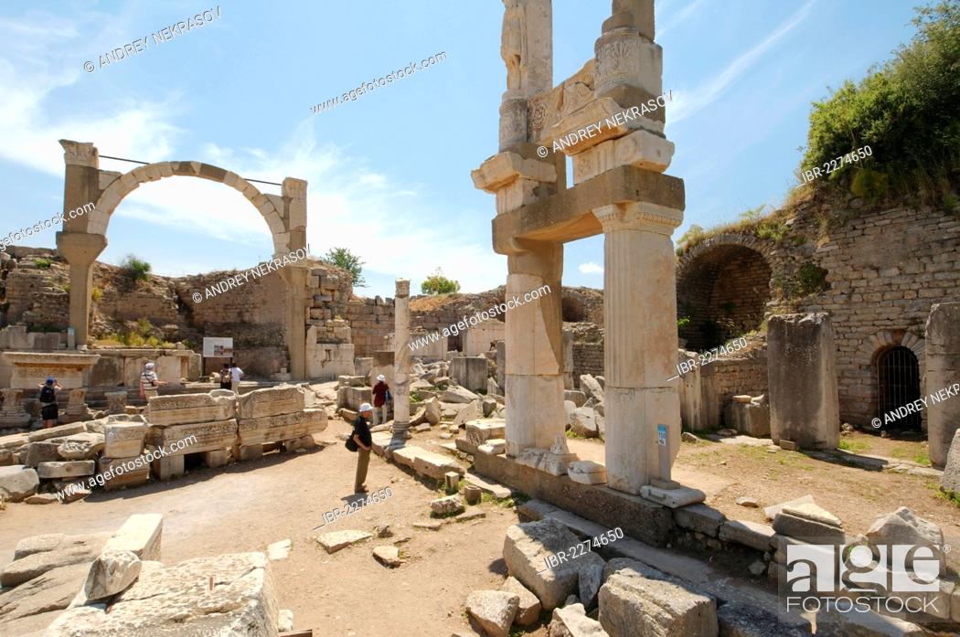 Stock Photo: Antique city of Ephesus, Efes, Turkey, Western Asia.