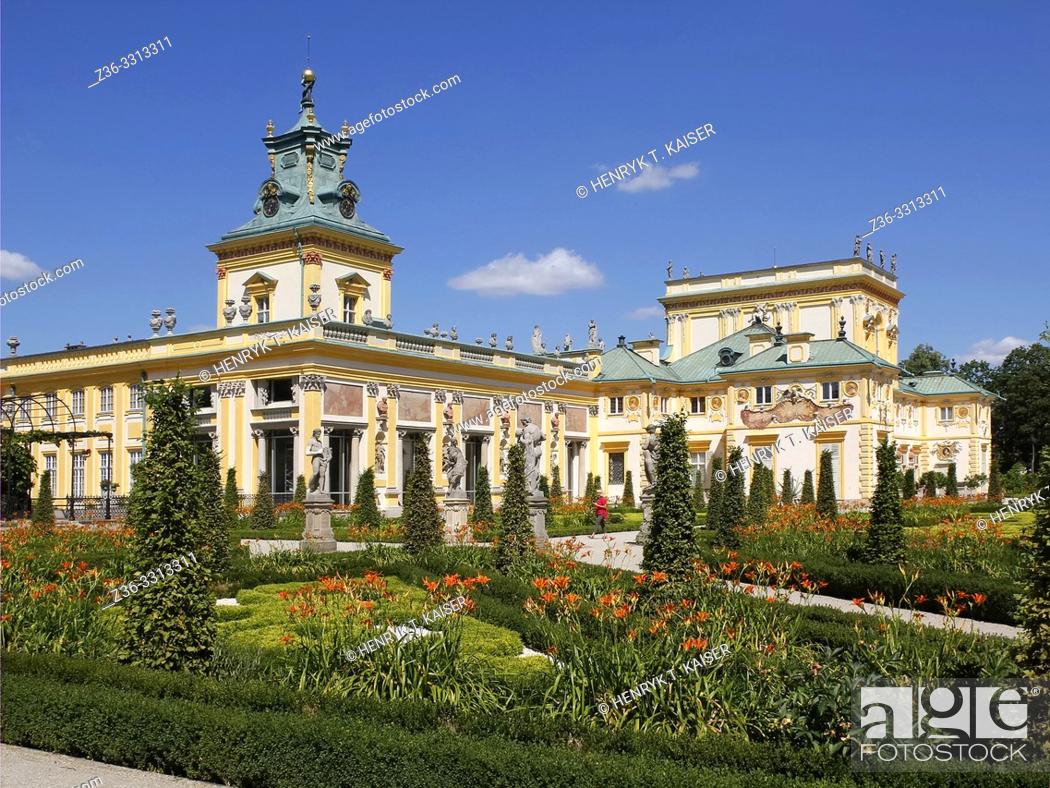 Stock Photo: Wilanow Palace in Warsaw, Poland.