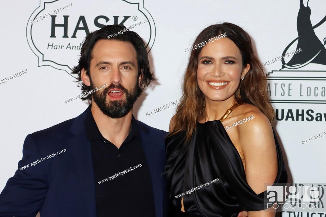 Milo Ventimiglia, Mandy Moore 02/19/2022 The 9th Annual Make-Up Artists and Hair  Stylists Guild..., Stock Photo, Picture And Rights Managed Image. Pic.  PLX-34331-021HNW | agefotostock