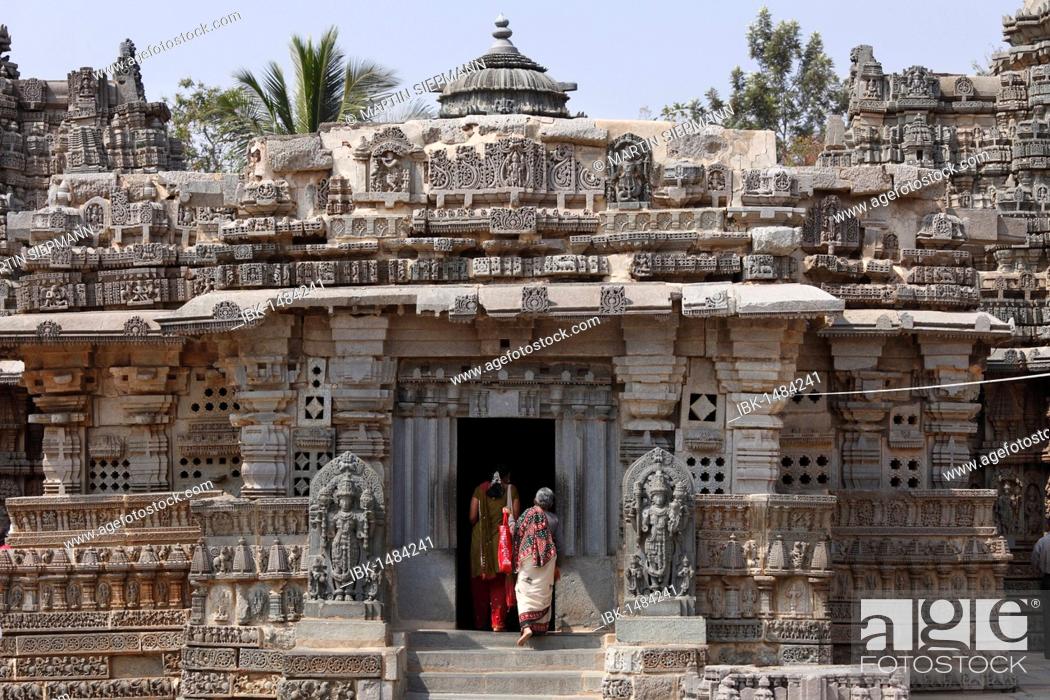 Stock Photo: Kesava Temple, Keshava Temple, Hoysala style, Somnathpur, Somanathapura, Karnataka, South India, India, South Asia, Asia.