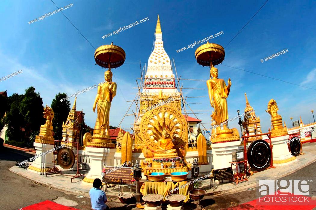 Stock Photo: Wat Phra That Nakhon , Nakhon Phanom , Thailand.