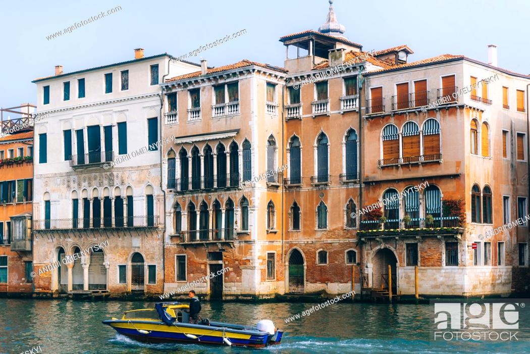 Stock Photo: Grand canal of Venice Italy.