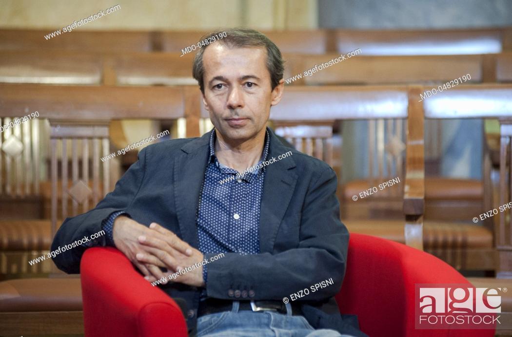 Stock Photo: The professor of Nutrition Physiology at the University of Bologna Enzo Spisni attending one of Focus big meetings: La salute nel piatto.