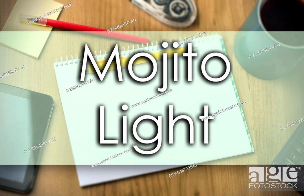 Stock Photo: Mojito Light - business concept with text - horizontal image.