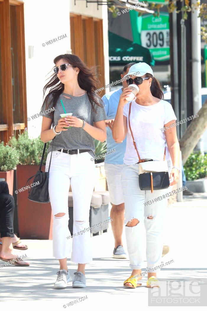 Camilla Belle was spotted having an afternoon coffee with her mom, Cristina  Gould, Stock Photo, Picture And Rights Managed Image. Pic. WEN-WENN32163565  | agefotostock