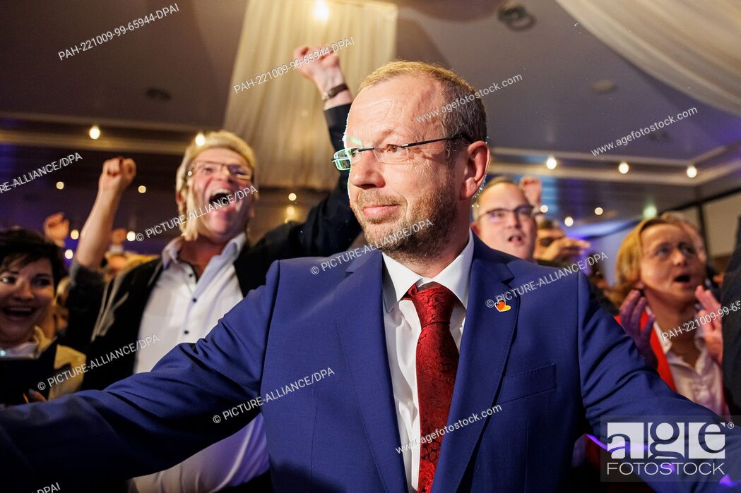 Stock Photo: 09 October 2022, Lower Saxony, Region Hannover: Stefan Marzischewski-Drewes, AfD top candidate for the state election in Lower Saxony.