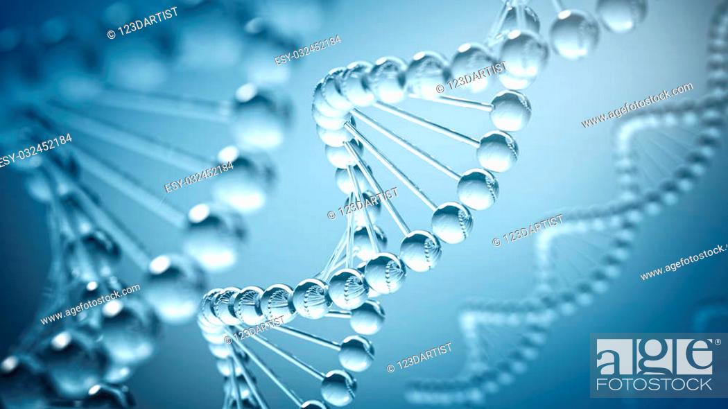 DNA helix background - 3D illustration, Stock Photo, Picture And Low Budget  Royalty Free Image. Pic. ESY-032452184 | agefotostock