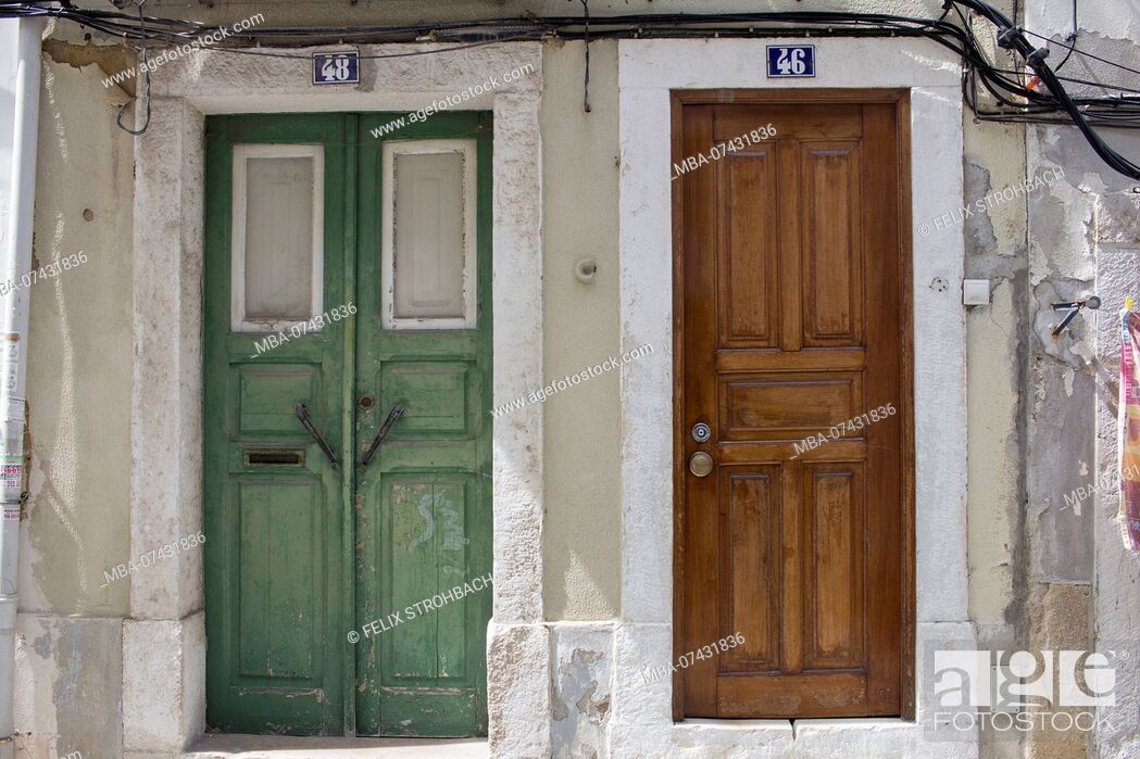 Stock Photo: Detail shots from the streets of Lisbon,.