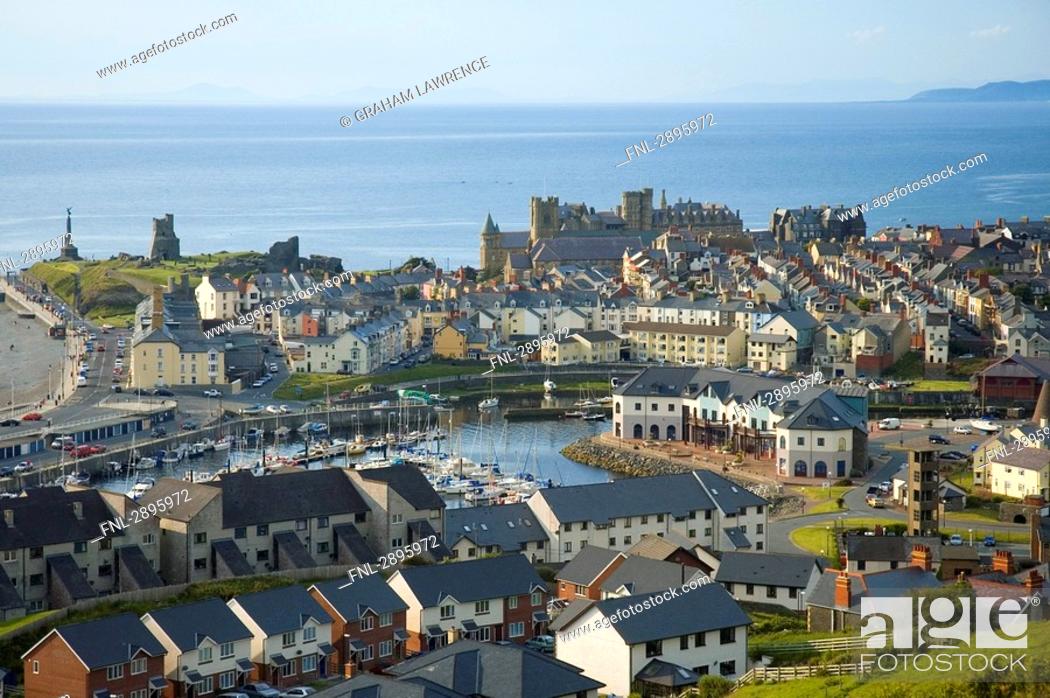 Stock Photo: View of Aberystwyth, Great Britain, Wales.