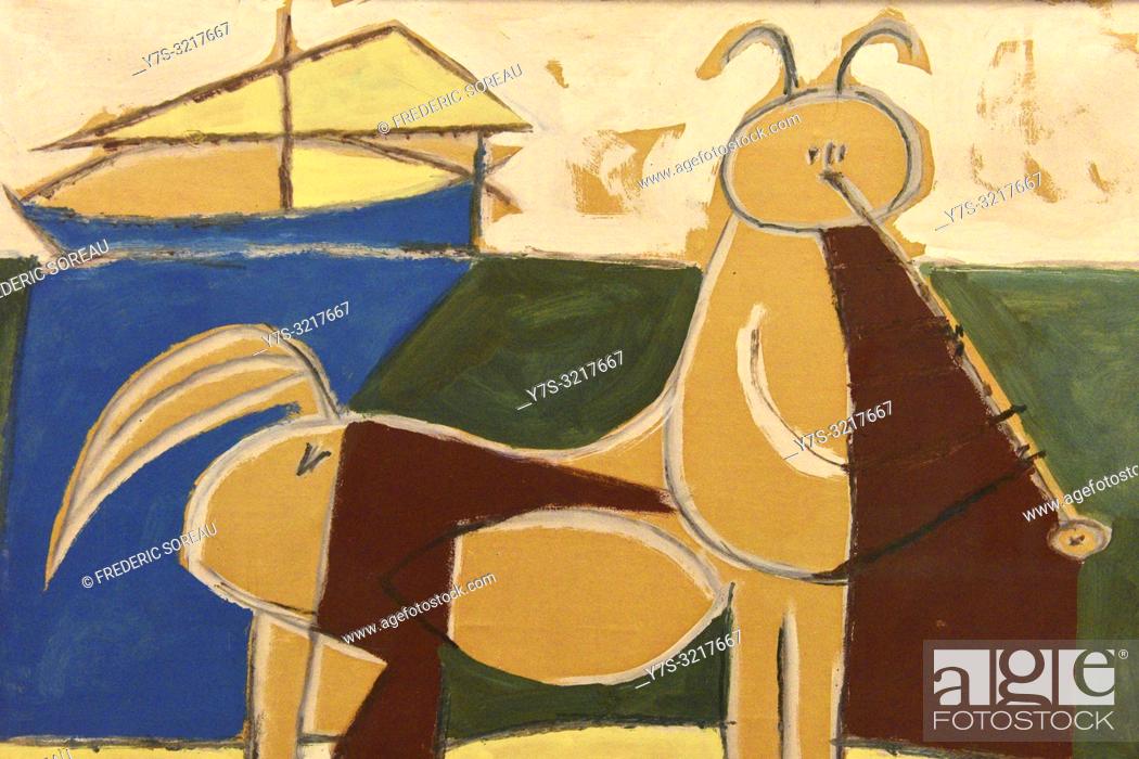 Kunstpostkarte Der Centaur und das Schiff Pablo Picasso 