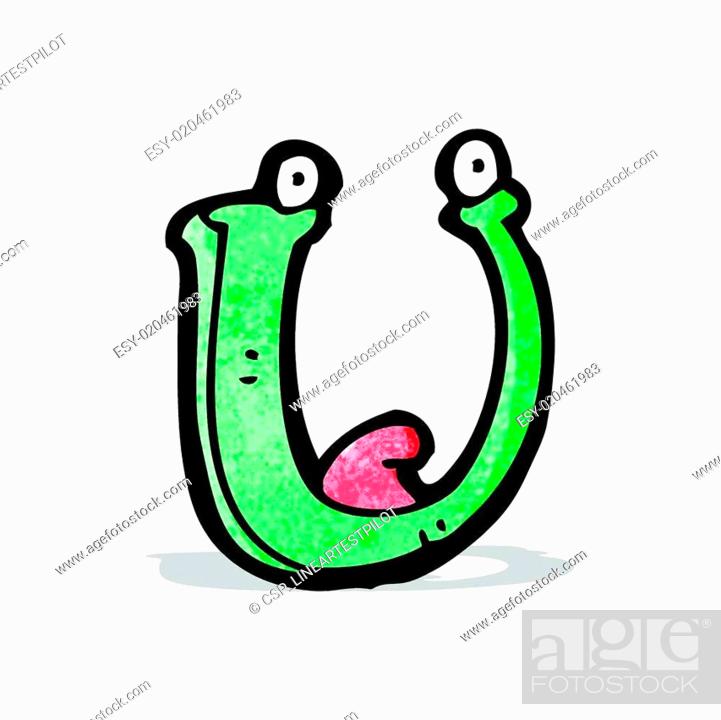 cartoon letter u, Stock Vector, Vector And Low Budget Royalty Free Image.  Pic. ESY-020461983 | agefotostock