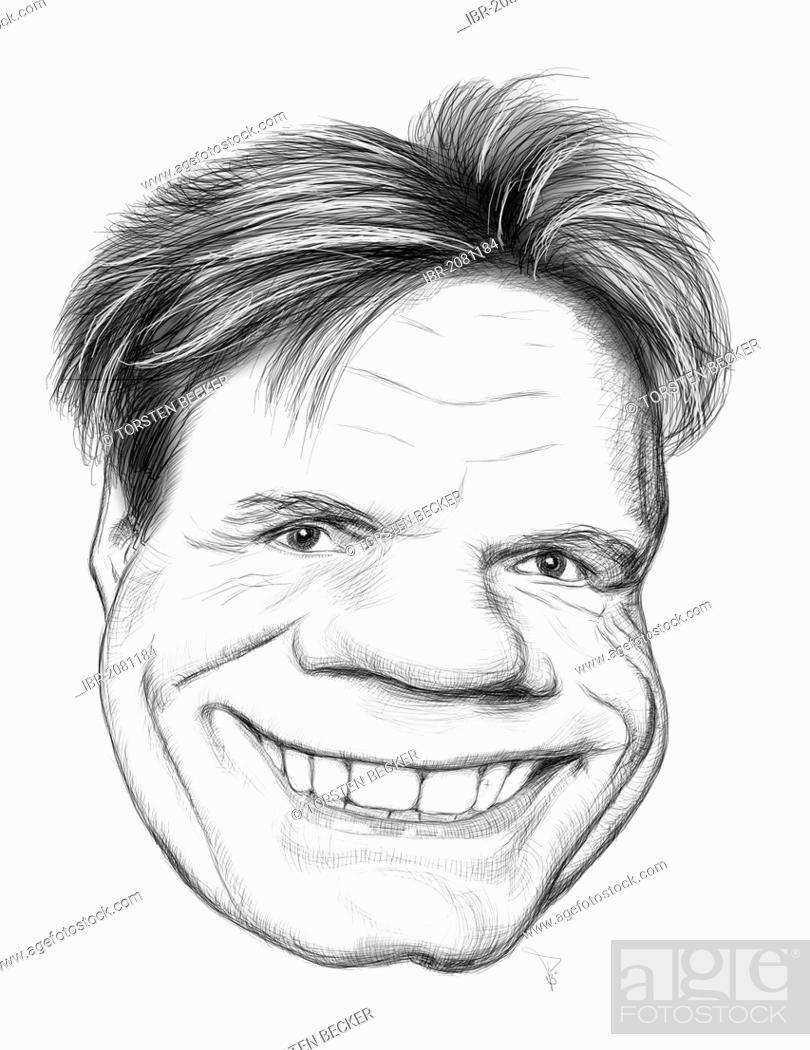Caricature of Dieter Bohlen, Stock Photo, Picture And Rights Managed Image.  Pic. IBR-2081184 | agefotostock
