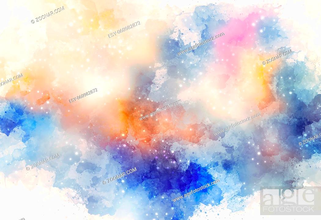 Imagen: abstract color splashes on white background.