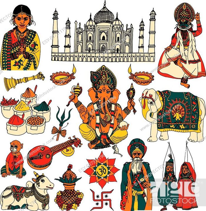 icon indian culture 12390307 Vector Art at Vecteezy-saigonsouth.com.vn