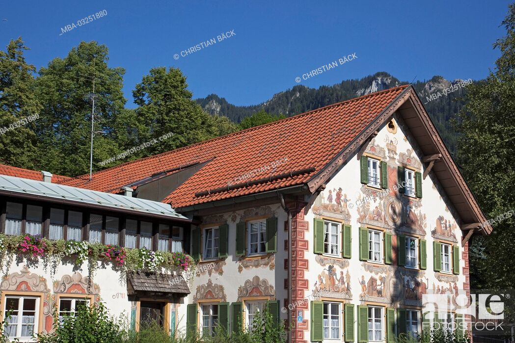 Stock Photo: Children's home Hänsel-und-Gretel-Haus in Oberammergau, Upper Bavaria, Bavaria, Germany,.