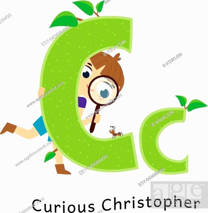 Kids alphabet. English letters with cartoon children characters, Stock  Vector, Vector And Low Budget Royalty Free Image. Pic. ESY-043680495 |  agefotostock