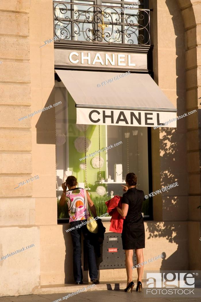 Chanel Shop, Place Vendome Square, Paris, France, Stock Photo, Picture And  Rights Managed Image. Pic. X9A-915152