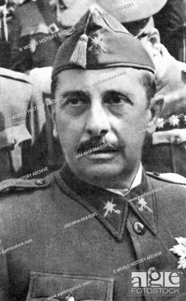 Stock Photo: general Fidel Dávila Arrondo (24 April 1878 – 22 March 1962) was a Spanish Army Nationalist officer, during the Spanish Civil War.