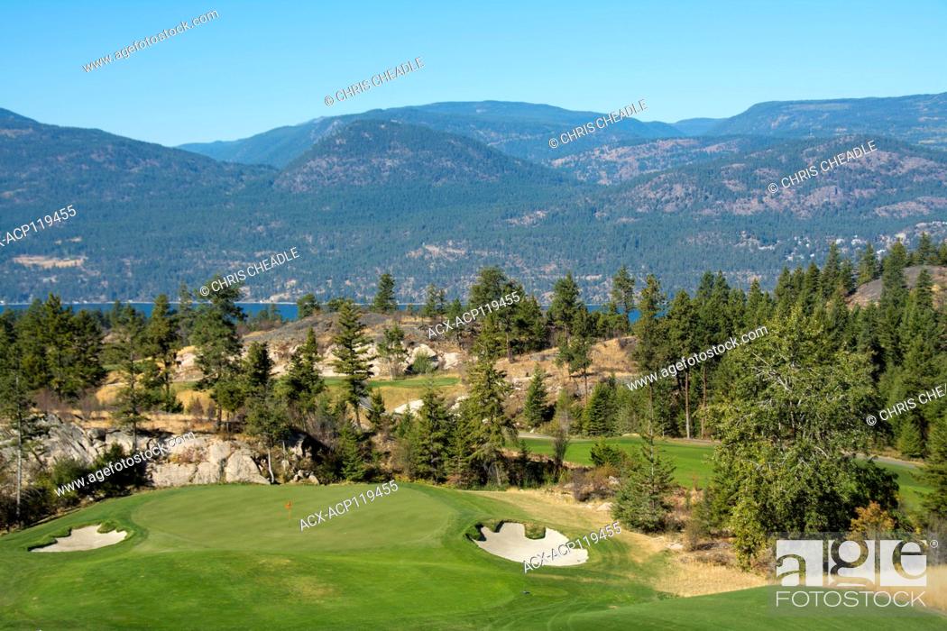 Stock Photo: Predator Ridge Golf Course, British Columbia, Canada.