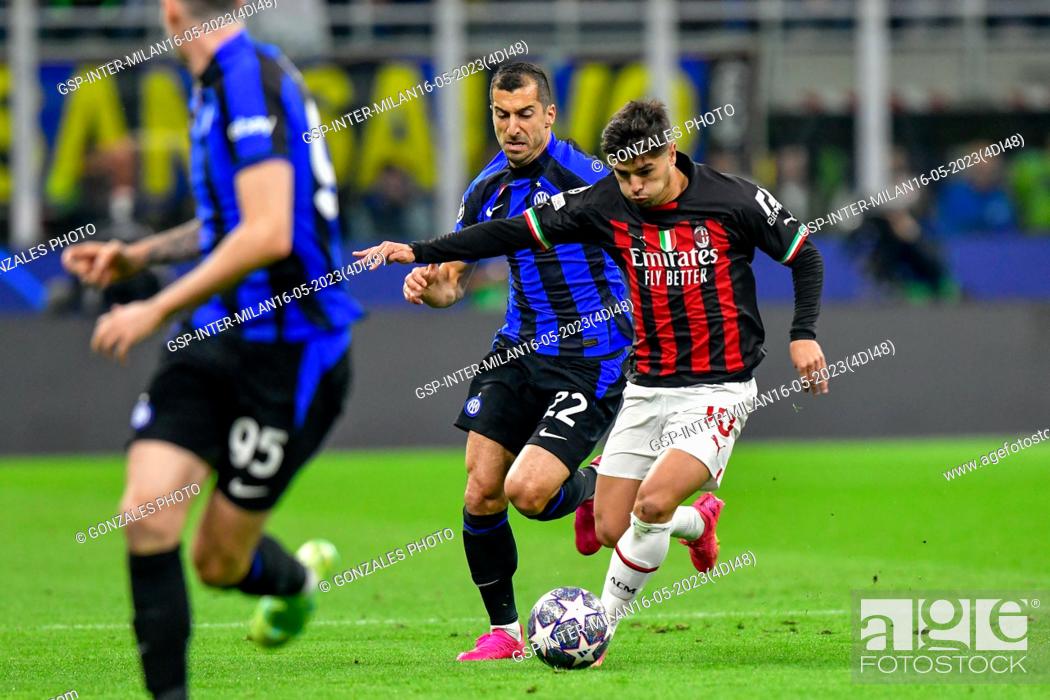 Stock Photo: Milano, Italy. 16th, May 2023. Brahim Diaz (10) of AC Milan seen during the UEFA Champions League match between Inter and AC Milan at Giuseppe Meazza in Milano.