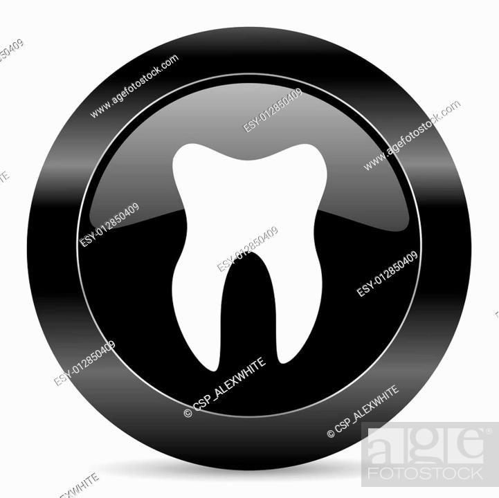 Stock Photo: tooth icon.