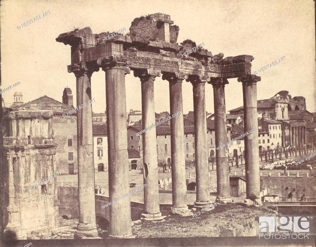 Imagen: Temple of Concord, Rome, 1850s. Creator: Calvert Jones.