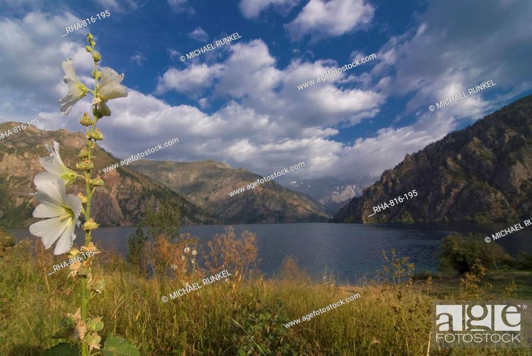 Stock Photo: Sary Chelek UNESCO Biosphere Reservoir, Kyrgyzstan, Central Asia.