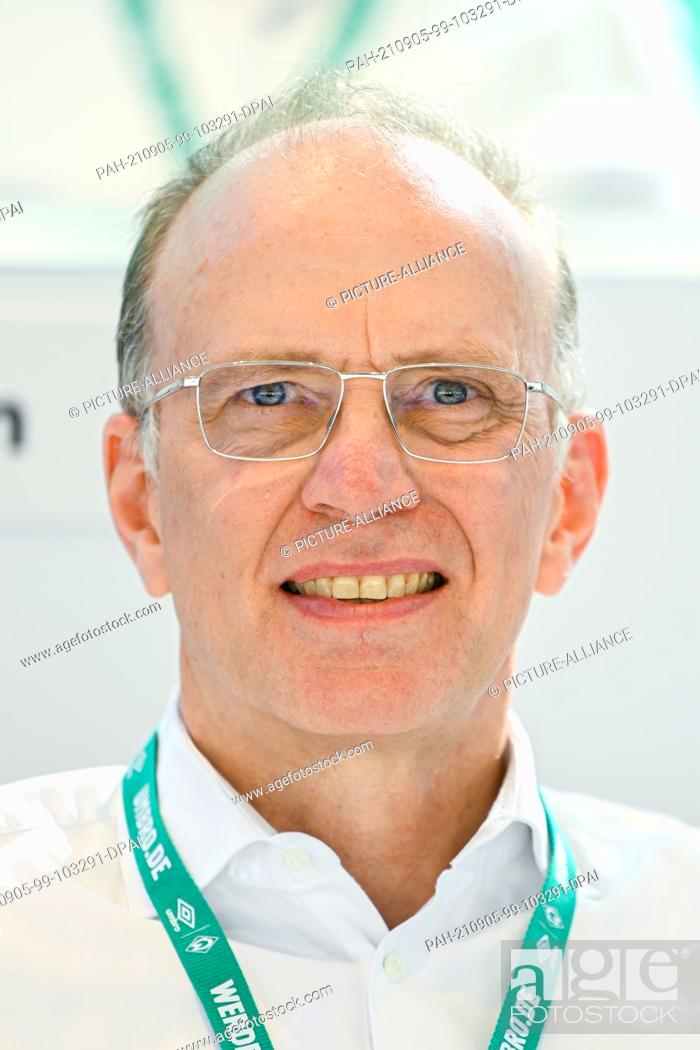 Stock Photo: 05 September 2021, Bremen: Marco Fuchs, member of the Supervisory Board elected by the Executive Committee of Werder Bremen.