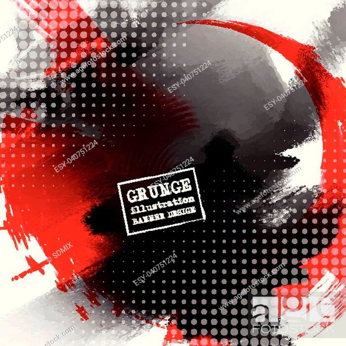 Red and black abstract background with ink splats. Japanese style  composition, Stock Vector, Vector And Low Budget Royalty Free Image. Pic.  ESY-040751224 | agefotostock