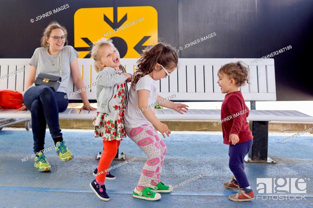 Stock Photo: Children playing together.