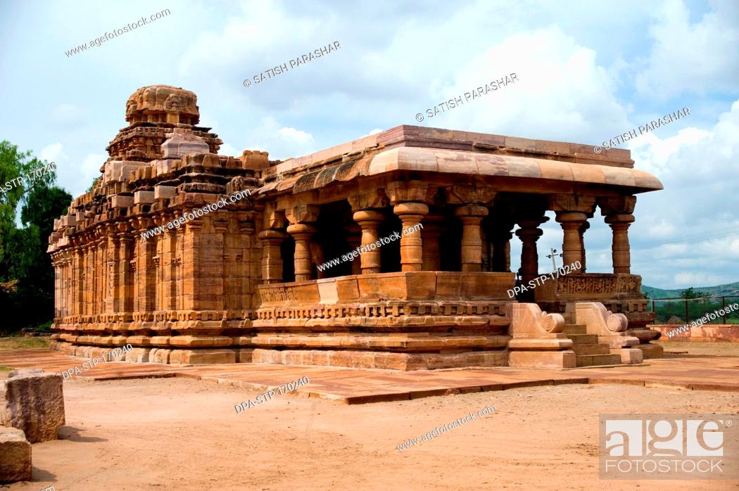 Stock Photo: Jain cave temple , Patadkal , Bagalkot , Karnataka , India.