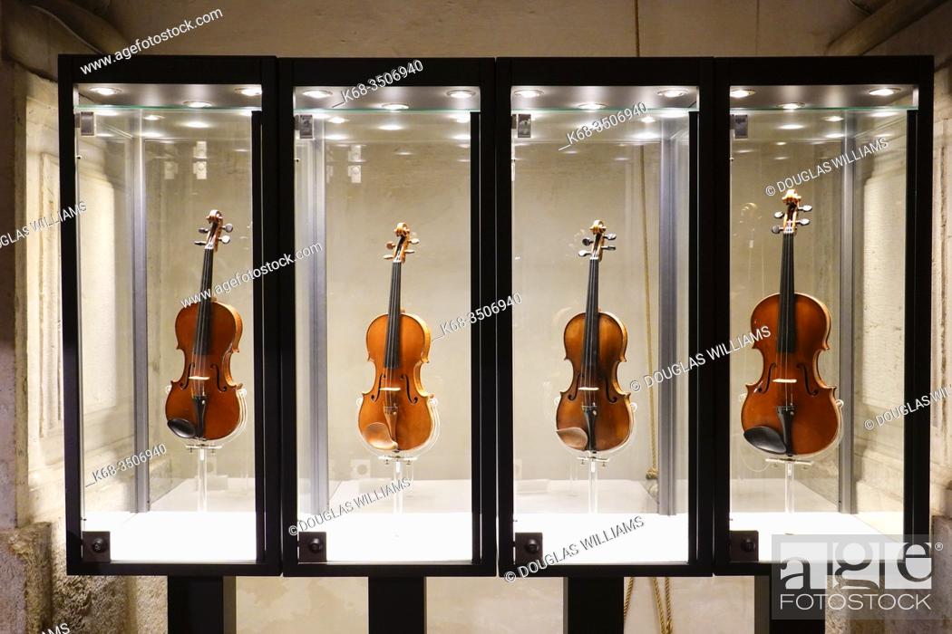 Stock Photo: Chiesa San Vidal, violins, in Venice, Italy.