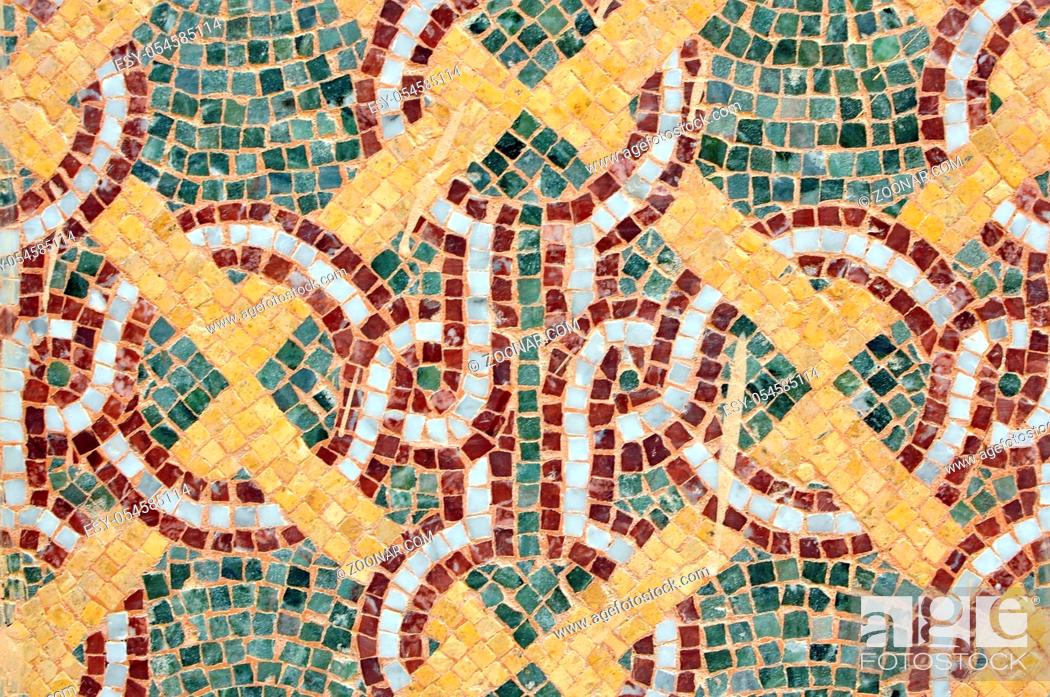 Stock Photo: agadir city morocco medina landmark arab mosaic detail.