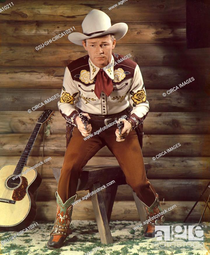 Roy Rogers (1911-1998), American Actor and Singer, full-length Portrait ...