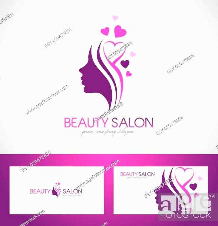 Beauty Female Face Logo  salon logo design, Stock Vector,  Vector And Low Budget Royalty Free Image. Pic. ESY-029473836 | agefotostock