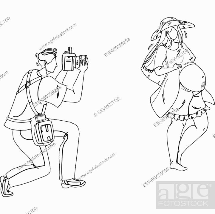 Free Vectors | Pregnant woman drawing suffering from constipation and  sweating