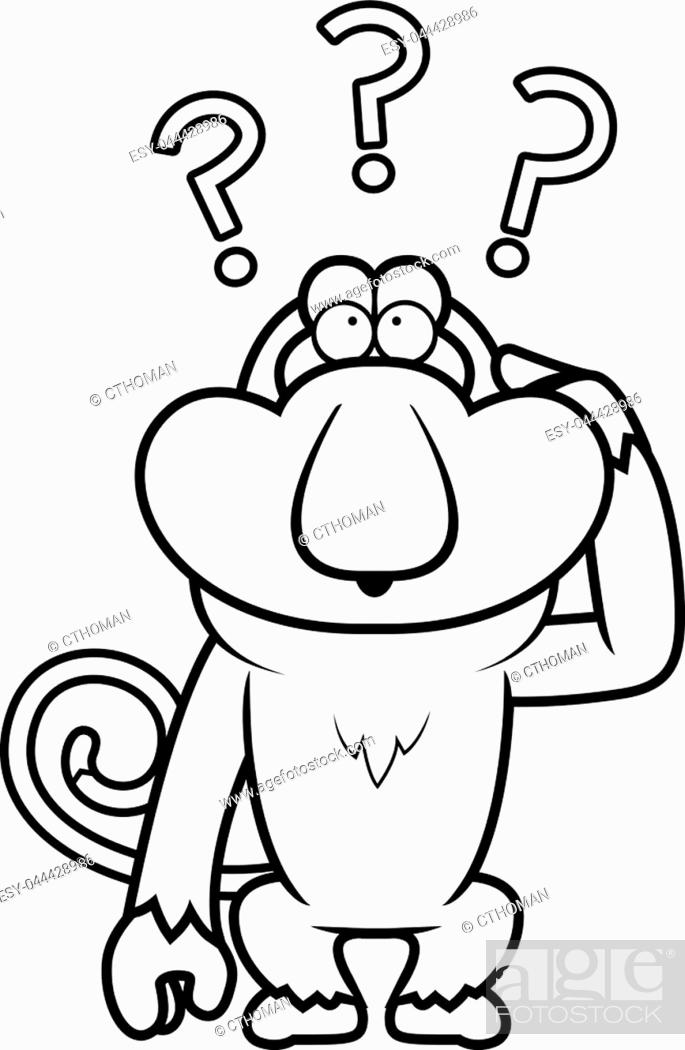A cartoon illustration of a stupid proboscis monkey, Stock Vector, Vector  And Low Budget Royalty Free Image. Pic. ESY-044428986 | agefotostock