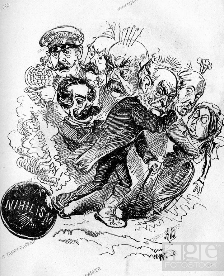 burden Go through profile Cartoon, Heads of State threatened with Nihilism and possible  assassination, Stock Photo, Picture And Rights Managed Image. Pic.  MEV-11015603 | agefotostock