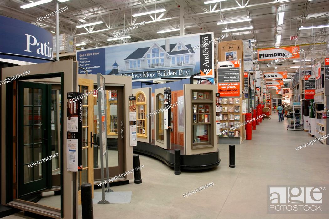 Burlington, VT, Vermont, The Home Depot, Home Improvement Warehouse, windows, Stock Photo, Picture And Rights Managed Image. Pic. FOH-U13962089 | agefotostock
