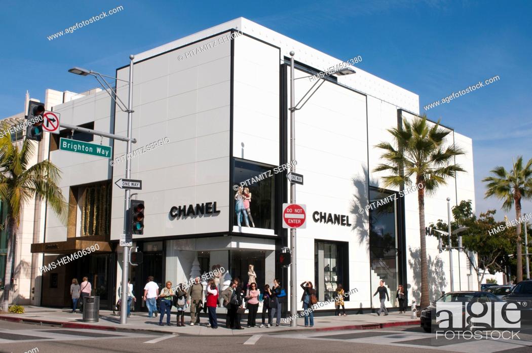 United States, California, Los Angeles, Beverly Hills, Chanel on Rodeo  Drive, Stock Photo, Picture And Rights Managed Image. Pic. HMS-HEM606380 |  agefotostock