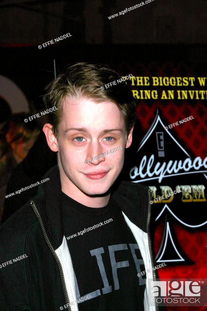 Stock Photo: Mecaulay Culkin at arrivals for E! Hollywood Hold 'Em Celebrity Poker Event, Geisha House, Los Angeles, CA, March 22, 2005.