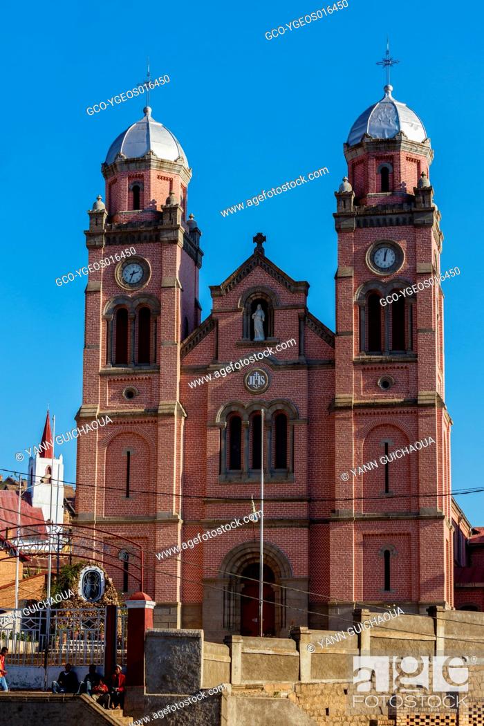 Stock Photo: Ambozontany church, Fianarantsoa , Madagascar.
