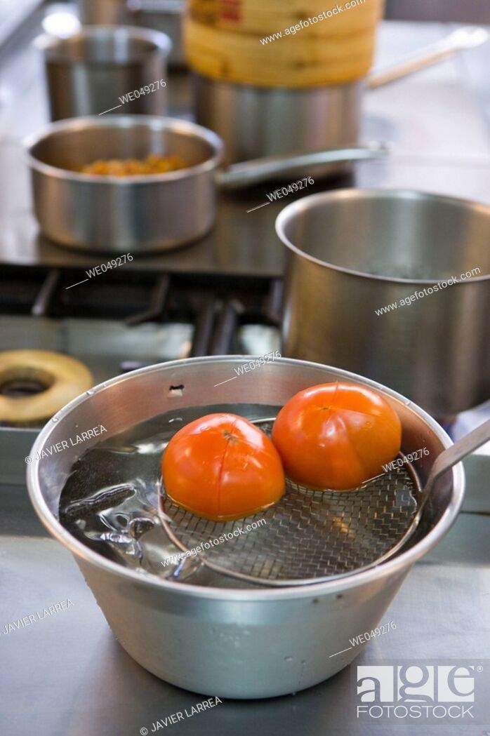 Stock Photo: Tomatoes. Luis Irizar cooking school. Donostia, Gipuzkoa, Basque Country, Spain.