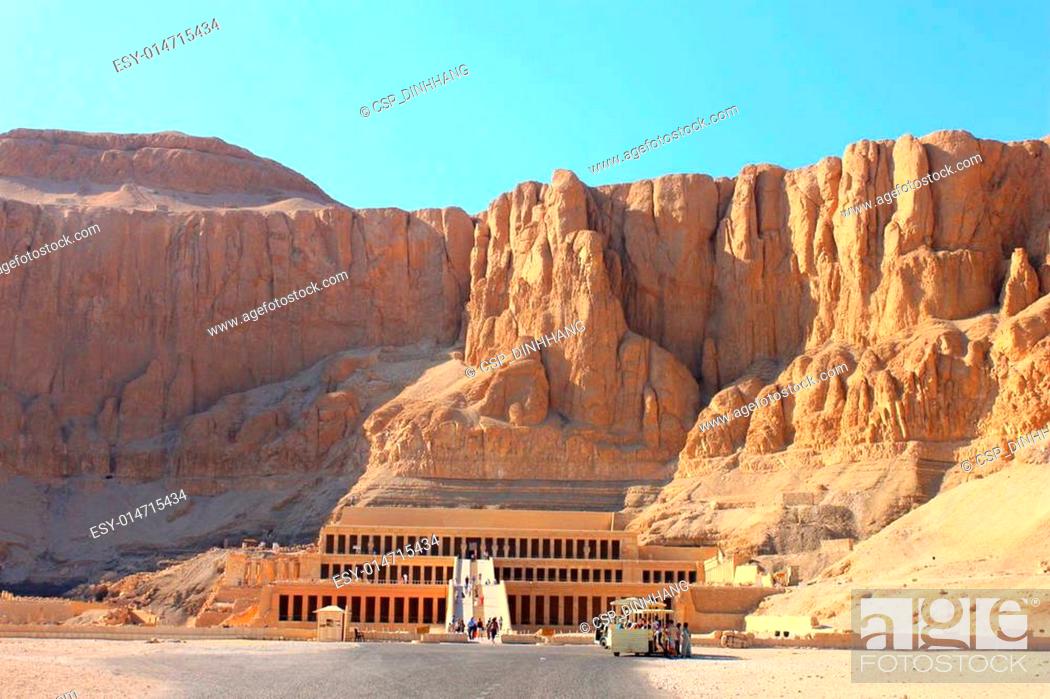 Stock Photo: Hatshepsut temple.