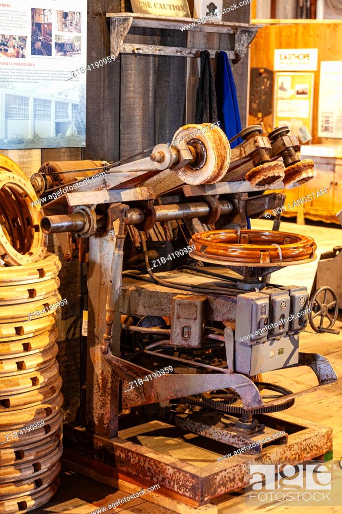 Stock Photo: Buffing Machine on display at the Britannia Ship Yard in Steveston Canada.