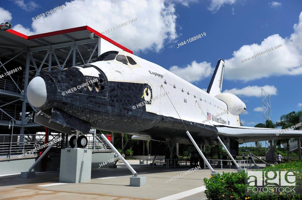 Stock Photo: Kennedy Space Center, near Titusville, Florida, USA, United States, America, Space Shuttle, rocket, museum.