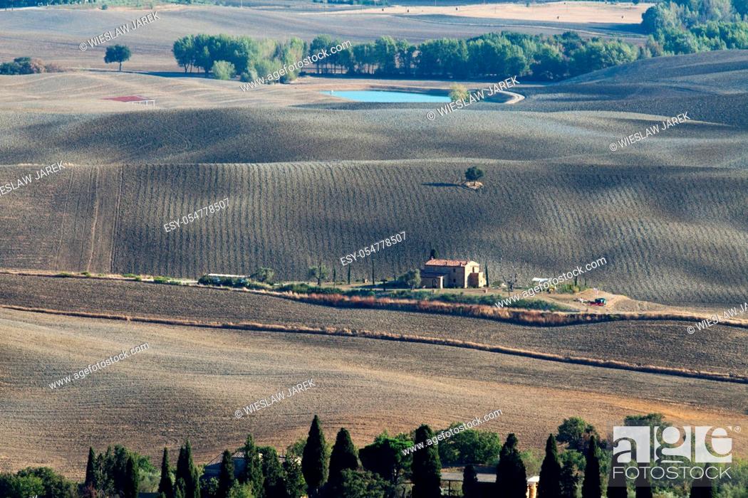 Stock Photo: The landscape of the Tuscany. Italy.
