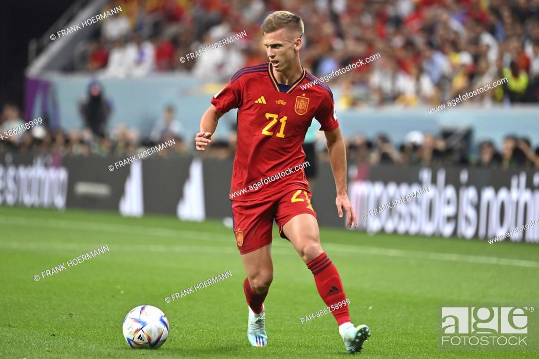 Stock Photo: OLMO Dani (ESP), action, single action, single image, cut out, full body shot, full figure Spain (ESP) - Germany (GER) 1-1, group phase Group E, 2nd matchday.