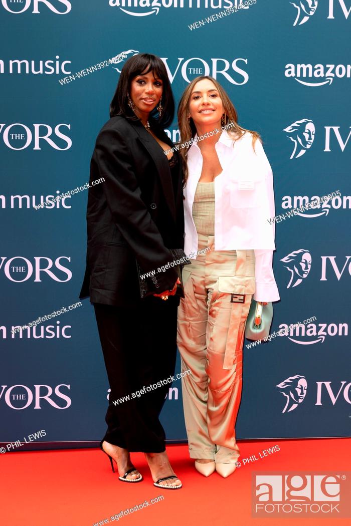 Stock Photo: Guests arrive at The IVORS at Grosvenor House Hotel Featuring: Shaznay Lewis, Melanie Blatt Where: London, United Kingdom When: 18 May 2023 Credit: Phil.